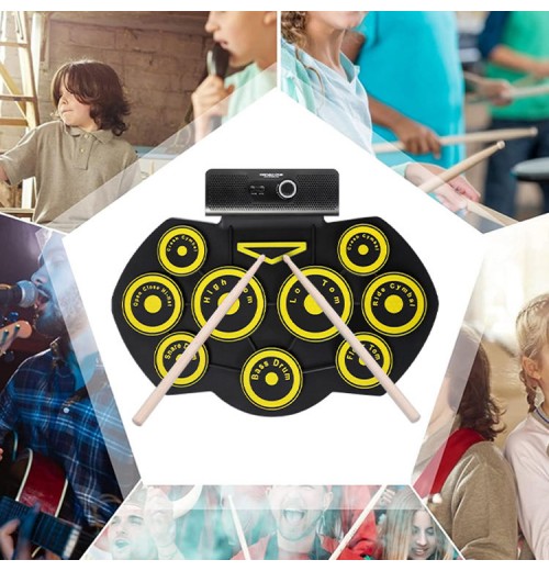 Professional Digital Portable Drum Set Drumset Accessories Electric Musical Instrumental Drums Professional Digital Portable Drum Set Drumset Accessories Electric Musical Instrumental Drums