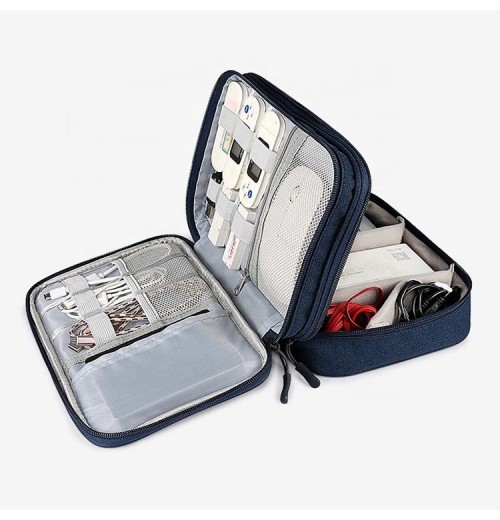 New style waterproof 300D polyester electronic accessories organizer USB charging cable storage bag New style waterproof 300D polyester electronic accessories organizer USB charging cable storage bag