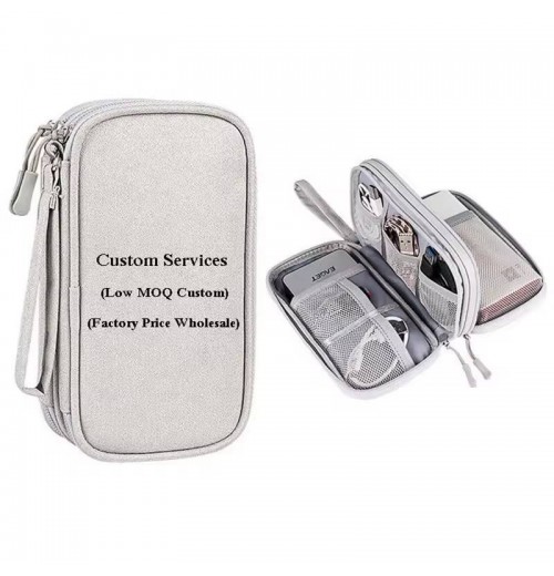 Electronic Organizer Pouch Bag 3 Compartments Travel Cable Organizer Bag Pouch Portable Electronic Phone Accessories Storage Electronic Organizer Pouch Bag 3 Compartments Travel Cable Organizer Bag Pouch Portable Electronic Phone Accessories Storage